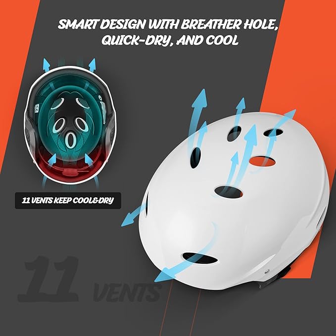 Vihir Adult Water Sports Helmet with Ears - Adjustable Helmet,Perfect for Kayaking, Boating,Surfing-StrideForce Fitness