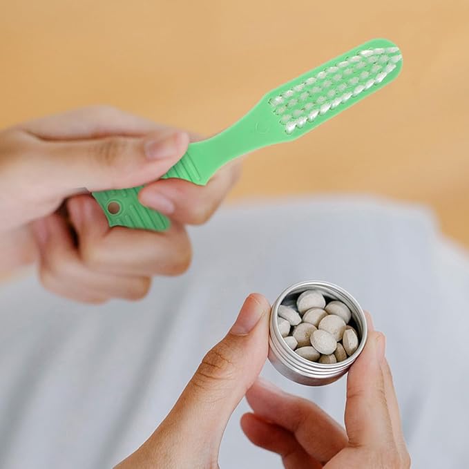 20Pcs Soft Bristle Mini Toothbrush for Braces with Short Handle, Portable Small Manual Toothbrush Set for Travel, Camping, and Orthodontic Therapy