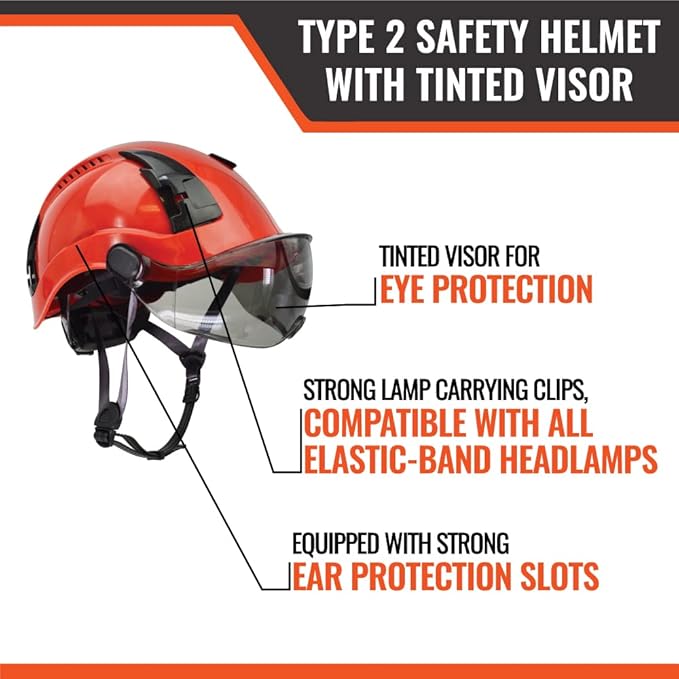 Malta Dynamics APEX Type 2 Safety Helmet – OSHA and ANSI Z89.1 Compliant Safety Hard Hats for Construction Workers and Vented Helmet for Head Protection-StrideForce Fitness