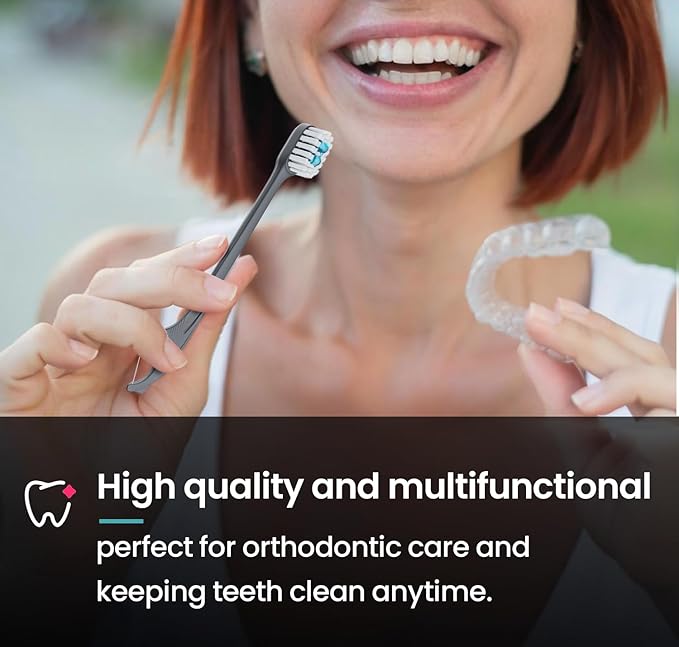 Pinkart 5 in 1 Disposable Toothbrushes with Toothpaste – Individually Wrapped Mini Travel Toothbrushes with Prepasted Toothpaste, Mouthwash Beads, Floss & Tongue Scraper | to-Go Oral Care (12 Count)