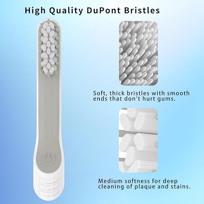 Toothbrush Replacement Heads for Quip Electric ToothbrushAdult, 10 Pack Replacement Heads, Soft Bristles, White