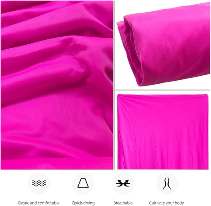 Aerial Yoga Hammock L:5M W:2.8M 5.5 Yards Aerial Pilates Silk Yoga Swing Set with 2000 Ibs Load Include Daisy Chain, Pose Guide-StrideForce Fitness