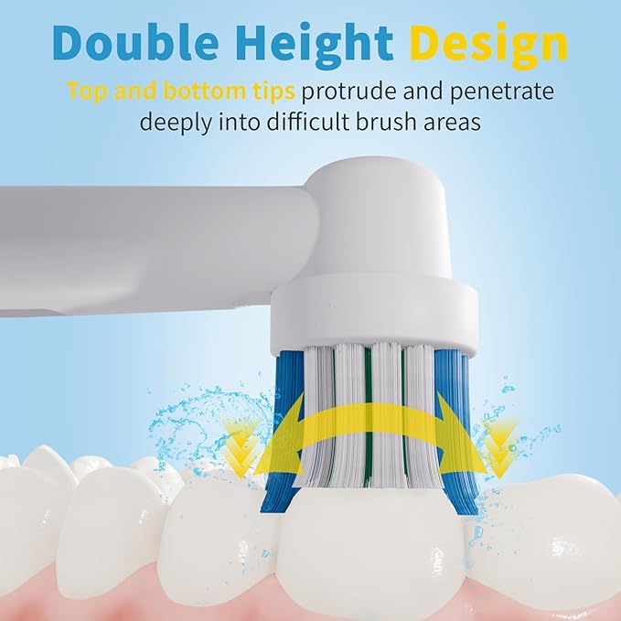8 Pack Replacement Toothbrush Head Compatible with Oral B Toothbrush (Premium Packaging)