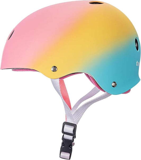 Triple Eight Certified Sweatsaver Helmet for Skateboarding, BMX, Roller Derby, Roller Skating, Inline Skating, Scooter and Bike-StrideForce Fitness
