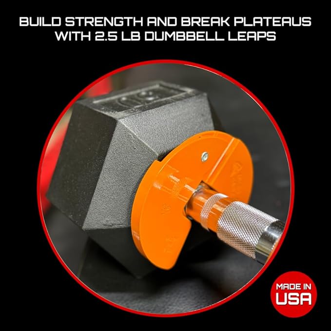 Micro Gainz Dumbbell Fractional 1.25lb Weight Plate, Ideal for Micro Loading, (Choose Color) 4 Piece Fractional Weight Plates, Designed for Dumbbell Training, Made In USA-StrideForce Fitness