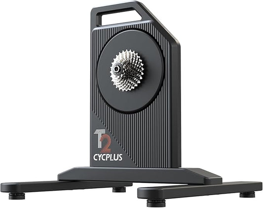 CYCPLUS T2H Smart Bike Trainer - 2200W Brushless Motor, 20% Gradient Simulator, BLE/ANT+ Dual Mode, Virtual Shifting Ready, Triple Silent Design with Dual Cooling Fans-StrideForce Fitness