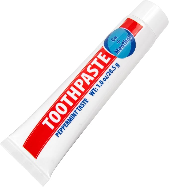 100 Pack 1 oz Peppermint Travel Size Toothpaste for Hospitality, Hotel, Charity. Donation Homeless Supplies (100 Tubes 1 Ounce Each)