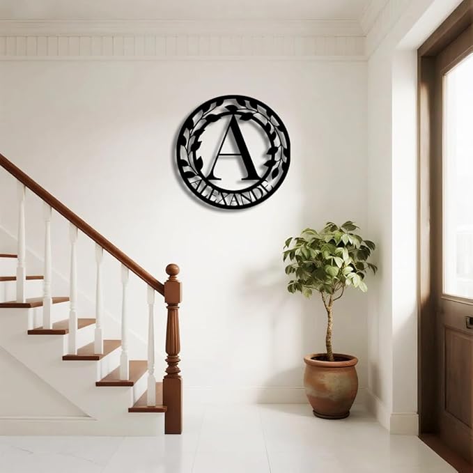 Personalized Metal Last Name Sign | Custom Metal Signs | Family Wall Art & Split Letter Name | Wedding Gift & Anniversary | Indoor Decor Gift for Women, Men, Wife, Parents, Couple-StrideForce Fitness