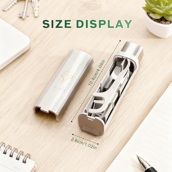 Portable Floss Dispenser with 100 Pcs Dental Floss, Dental Floss Dispenser Dental Floss Picks Case, Automatic Floss Dispenser Floss Organizer for Family Travel (2pcs B)