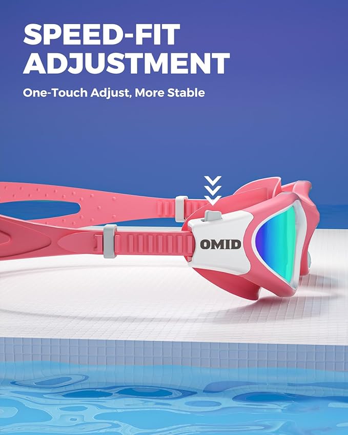 OMID Swim Goggles, P2 Polarized Swimming Goggles for Men Anti-fog Goggles Swimming for Adult Women-StrideForce Fitness