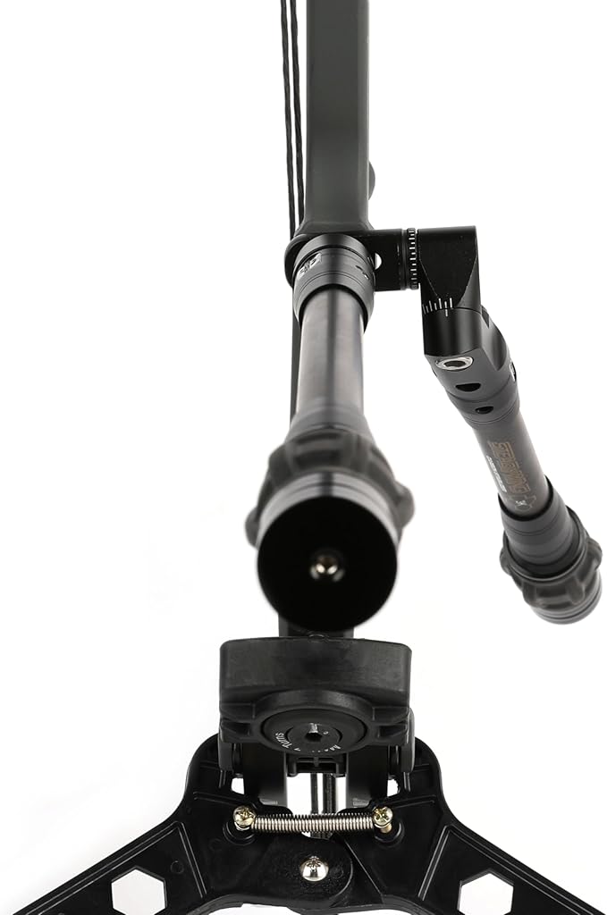 AMEYXGS Archery Bow Stabilizer for Compound Bow, 3K Carbon Fiber 6", 8", 10", 12" 15" Rods, Damping System, Weights Kit, Single Side V-Bar Mount,Quick Disconnect-StrideForce Fitness