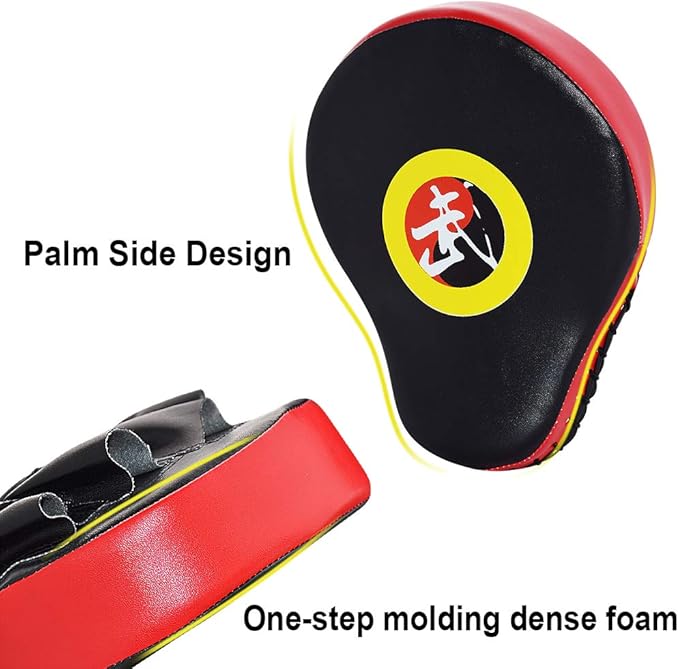 TLBTEK 2PCS Curved Punching Mitts Boxing Pads Hand Target Gloves Training Focus Pads for Kickboxing Muay Thai MMA Martial Art UFC for Kids, Men & Women-StrideForce Fitness