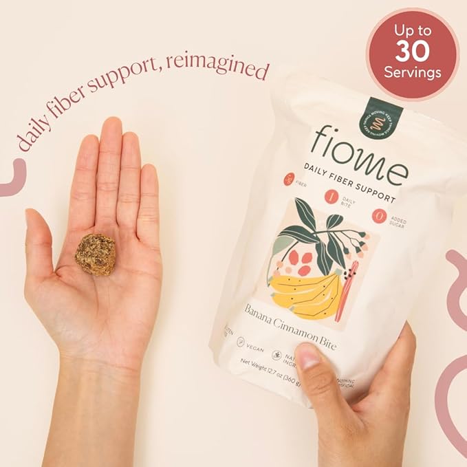 Fiber Supplement - 5g Daily Fiber Bite - Supports Regularity, Digestion and Gut Health - All Natural Ingredients, Banana Cinnamon Flavor, 30 Servings-StrideForce Fitness