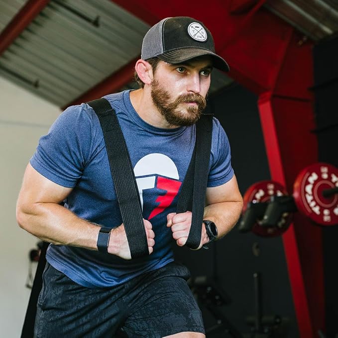 Titan Fitness Power Speed Training Sled with 14.5ft Leash, 500 LB Capacity, Weighted Drag or Pull Sled for Speed, Agility, and Strength Training-StrideForce Fitness