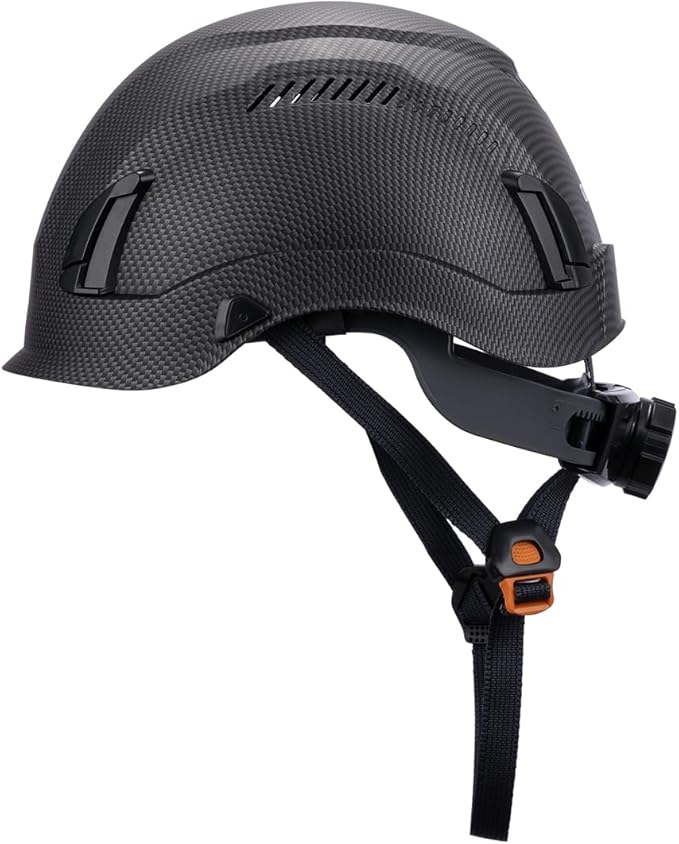Land Helmets EcoPro Safety Helmet - ANSI/ISEA Z89.1-201 Type 1 Class C Vented - OSHA Approved - Lightweight Helmet with 6 Pt Suspension for Arborist, Industrial & Fall Protection-StrideForce Fitness