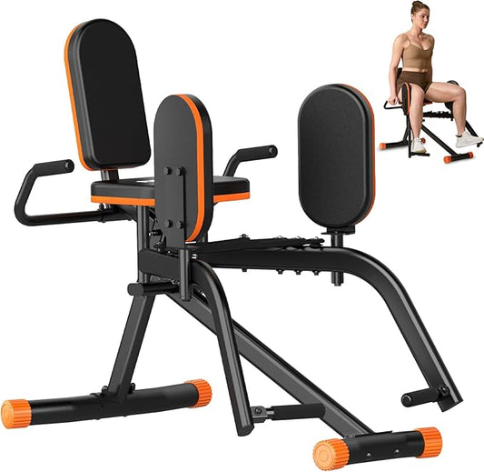 Hip Abductor Machine for Home Gym | Compact Glute Trainer & Thigh Workout Equipment with 3-Level Resistance,Silent Design | Leg Abductor Machine & Booty Builder for Women/Men-StrideForce Fitness