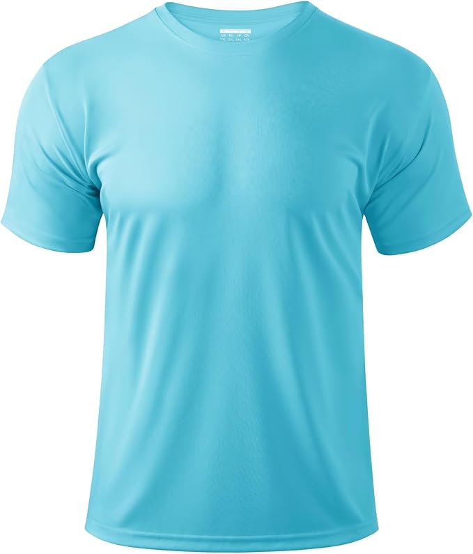 Boladeci Men's Swim Shirt Short Sleeve UPF 50+ Sun Protection SPF UV Moisture Wicking Lightweight Quick Dry Rash Guard-StrideForce Fitness