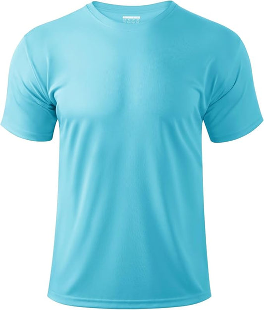 Boladeci Men's Swim Shirt Short Sleeve UPF 50+ Sun Protection SPF UV Moisture Wicking Lightweight Quick Dry Rash Guard-StrideForce Fitness