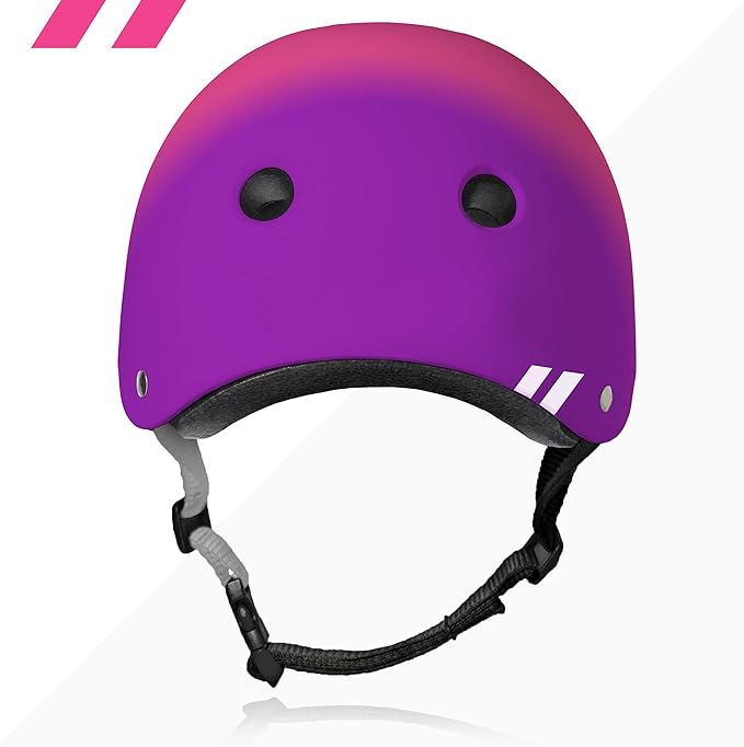 80SIX Triple Certified Multisport Helmet - Ideal for Bike, Scooter, Skateboard, Roller Skate and Inline Skate-StrideForce Fitness