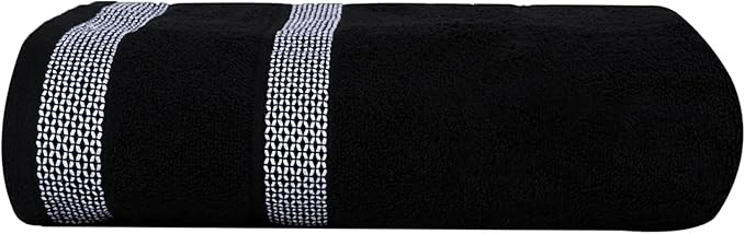 CASA COPENHAGEN, Solitaire 10 Pieces Hand Towel Set- Jet Black, 600 GSM, 16x28 Inches, Designed in Denmark Super Soft Egyptian Cotton Towels for Bathroom & Kitchen-StrideForce Fitness