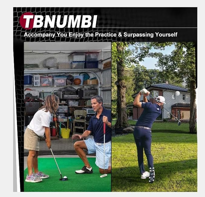 Sports Backstop Net - Hitting Net for Golf, Baseball, Hockey, Soccer - 10 x 10Ft/10 x 15Ft/10 x 20Ft/10 x 25Ft/15 x 15Ft/15 x 20Ft-StrideForce Fitness