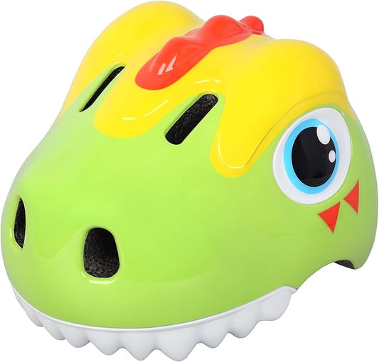 Dinosaur Bike Helmet for 1-3-5-8 Toddler Baby Kids, Lightweight Bicycle Helmet for Cycling Skateboard Roller Skate & Multi-Sports,2 Sizes for Boys and Girls-StrideForce Fitness