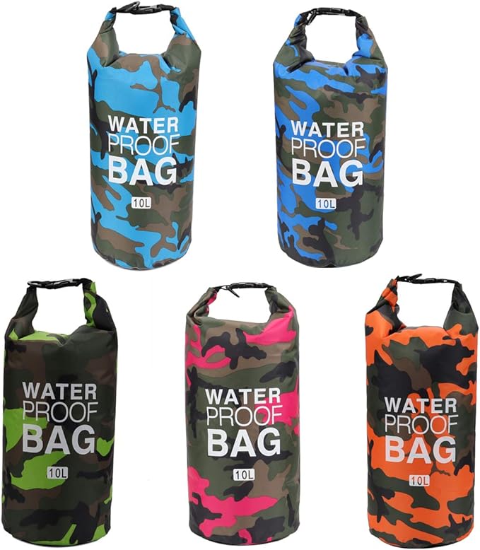 Waterproof Dry Bag 2L/5L/10L/15L/20L/30L, Roll Top Sack Keeps Gear Dry for Kayaking, Rafting, Boating, Swimming, Camping, Hiking, Beach, Fishing with Free Waterproof Phone Case-StrideForce Fitness
