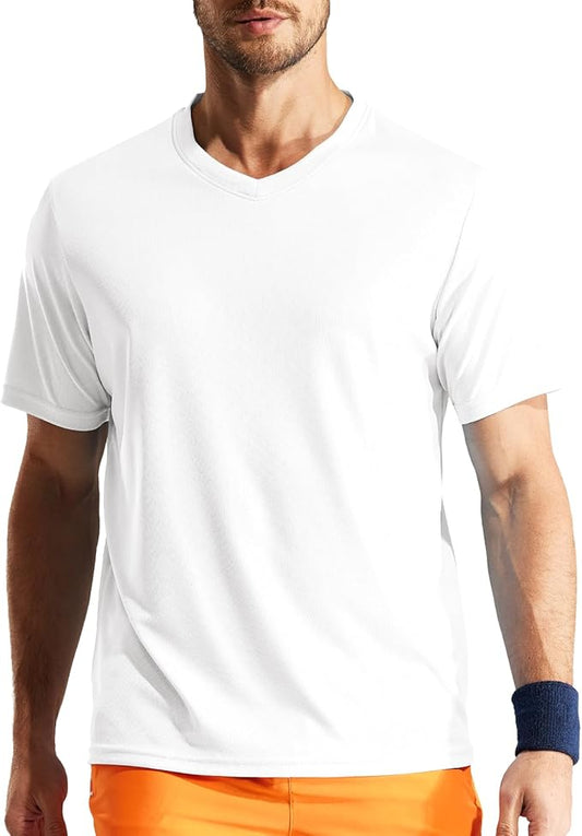 MIER Men's Quick Dry Workout Shirts Moisture Wicking Running Athletic Performance T-Shirts Recycled Polyester Top Tee-StrideForce Fitness