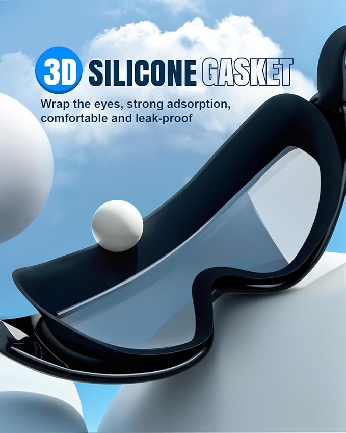 Rantizon Swim Goggles 2 Pack, Wide View Anti Fog&UV Swimming Goggles for Audlt, No Leaking Swim Glasses for Men Women Kids-StrideForce Fitness