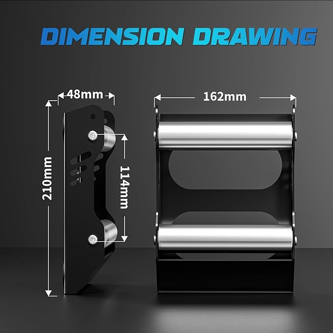 Motorcycle Wheel Cleaning Stand Universal Wheel Roller Stand for Tire Cleaning & Chain Lubrication Heavy Duty Paddock Stand for Street Bike (Motorcycle < 700 LB & Tire Width <260 mm) Black-StrideForce Fitness