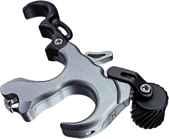 Compound Bow Aid Releaser with Wrist Straps and Adjustment Tool,Archery Release Aids with 3 Thumb Release Adjustable,Aluminum Alloy Aids.for Left and Right Handers.-StrideForce Fitness