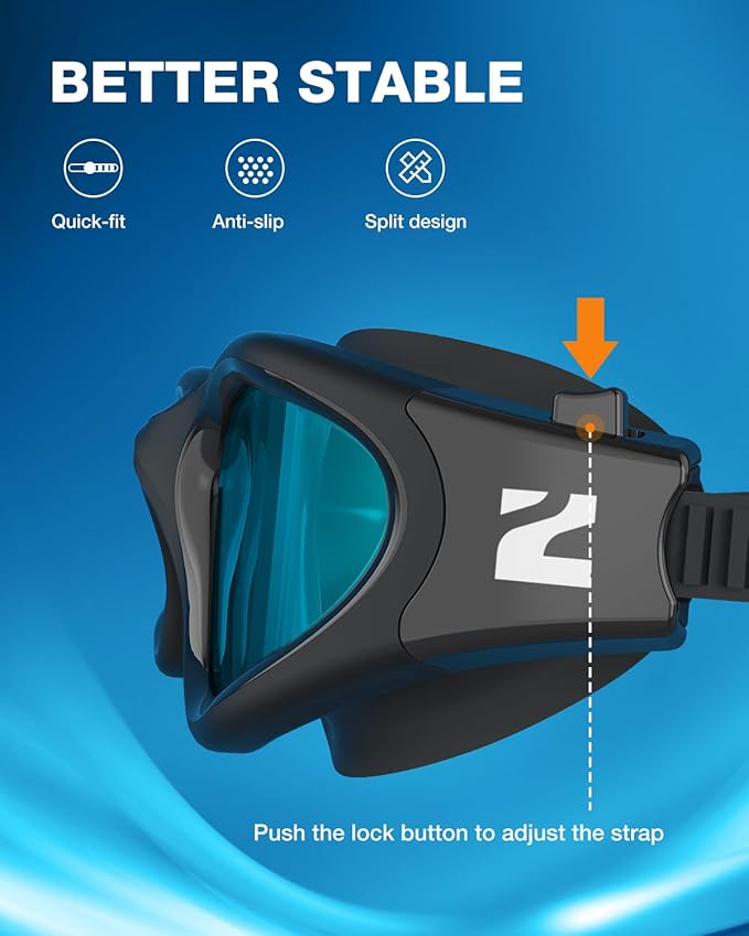 ZIONOR Swim Goggles, G1 SE Swimming Goggles Anti-fog for Adult Men Women-StrideForce Fitness