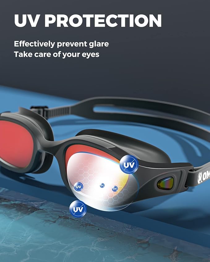 OMID Swim Goggles, P3 Anti-Fog Swimming Goggles for Men Women Anti-UV Goggles-StrideForce Fitness