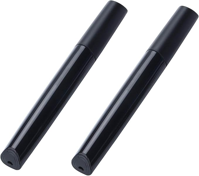 Portable Travel Toothbrush Case, Plastic Container Toothbrush Holder Brushes Box Breathable Design with Air Hole More Toothbrush Tube Container for Home Daily Business Use (2 Black)