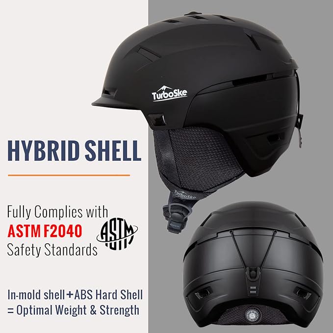 Ski and Snowboard Helmet - Active Ventilation, Audio Compatible Snow Sports Luxury Helmet With ASTM Standard Safety for Men, Women and Youth-StrideForce Fitness