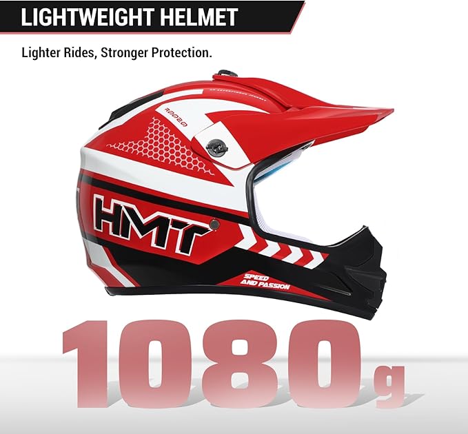 Youth Dirt Bike Helmet DOT Certified - Full Face Motorcycle Helmet for Off-Road, ATV, Street Riding, Includes Adjustable Goggles & Protective Gloves-StrideForce Fitness