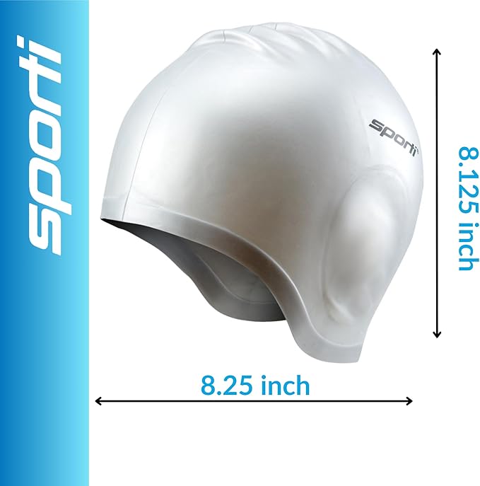 Sporti Silicone Ear Swim Cap-StrideForce Fitness