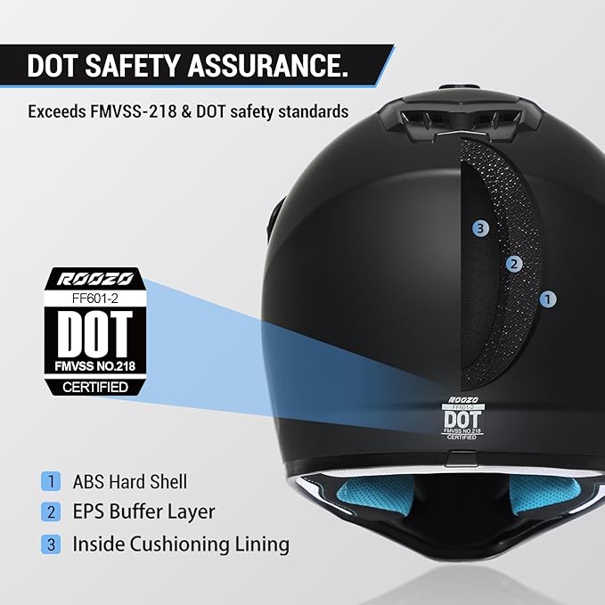 Youth Dirt Bike Helmet DOT Certified - Full Face Motorcycle Helmet for Off-Road, ATV, Street Riding, Includes Adjustable Goggles & Protective Gloves-StrideForce Fitness
