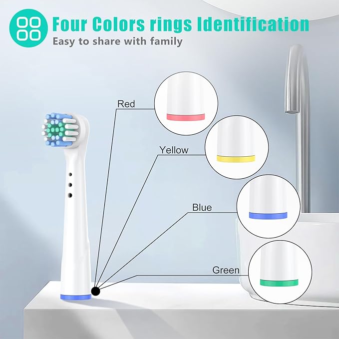 Safcare 48pcs Replacement Brush Heads Compatible with Oral B Electric Toothbrushes, Professional Electric Toothbrush Heads Compatible with Oral b Braun Electric Toothbrush