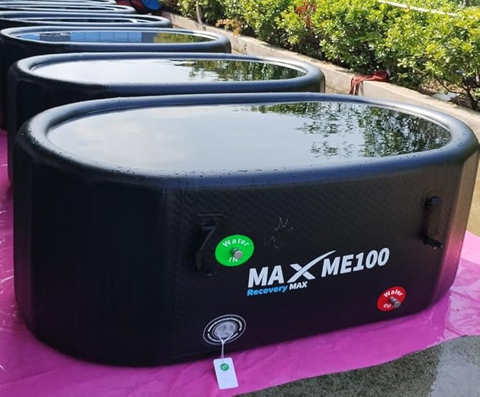 [2025 Upgraded] XL Ice Bath Plunge Tub Ice Mold With Built-in Stainless Steel (Without Lid)-StrideForce Fitness