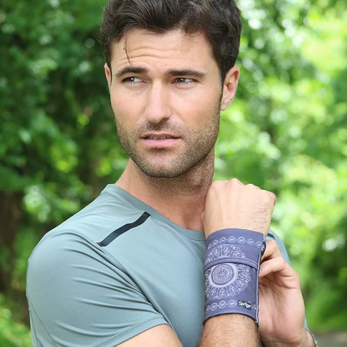 Sprigs Banjees 2 Pocket Wrist Wallet/Wrist Band/Wrist Pocket for Travel, Walking, & Running. Wallet Pouch That Holds Cash, Card, ID's, and More-StrideForce Fitness