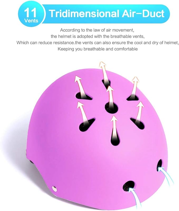 Adjustable Helmet for Ages 3-16 Kids Toddler Boys Girls Youth,Protective Gear with Elbow Knee Wrist Pads for Multi-Sports Skateboarding Bike Riding Scooter Inline skatings Longboard Roller Skate-StrideForce Fitness