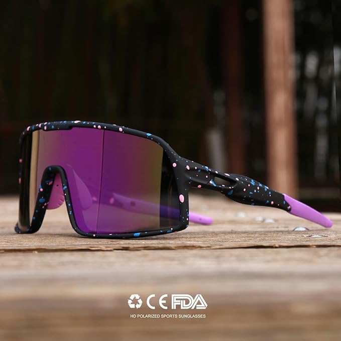 Polarized Sports Sunglasses for Men and Women Cycling Glasses UV Protection Goggles for Mountain Bike Running Fishing-StrideForce Fitness