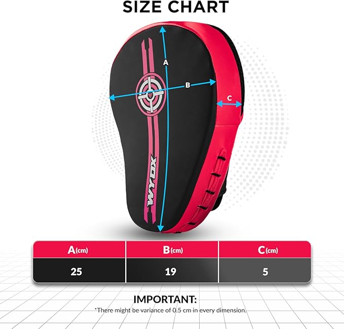 WYOX Curved Boxing Punch Mitts – Boxing Pads Training Set, Punching Mitts for Adults, Kickboxing Pads, Muay Thai Pads, Karate Pads, MMA Training Equipment, Martial Arts Focus Pads-StrideForce Fitness