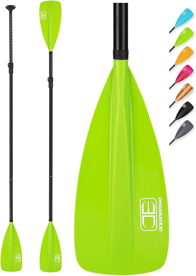 OCEANBROAD SUP Paddle - Adjustable Stand-Up Paddle for Paddleboard Kayak, Adjustable Aluminum Alloy Shaft with Reinforced Nylon Blades-StrideForce Fitness