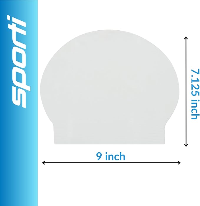 Sporti Silicone Swim Cap for Kids, Unisex Youth Swimming Cap, Protection Bathing Caps for Your Children, Aged 2-10-StrideForce Fitness