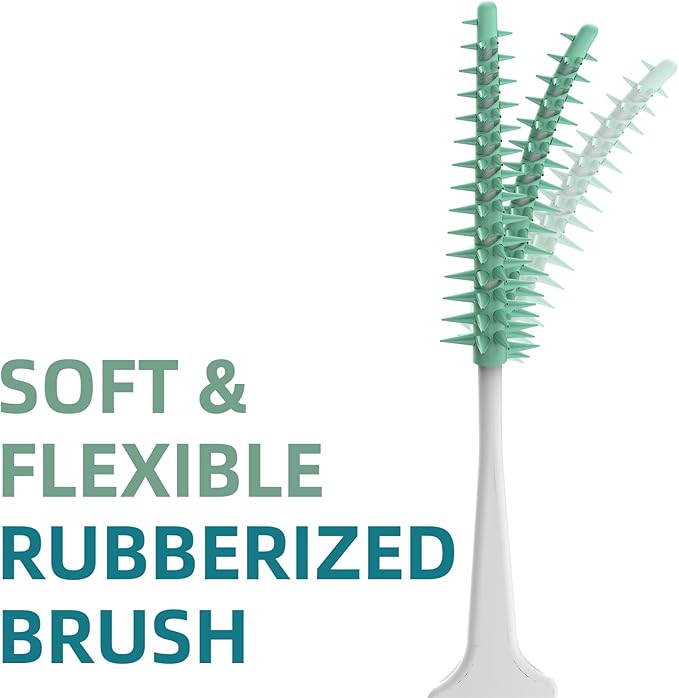 Bopika Soft Interdental Brushes - 300PCS Gentle Dental Picks for Braces, Bridges & Wide Gaps, Dentist-Recommended with Travel-Friendly Case
