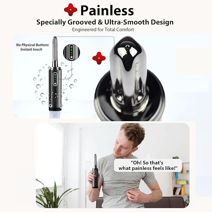 Upgrade Enema Anal Douche , Waterproof Touch Control, Enemas-Douches for Men & Women Colon Cleanse, Shower Enema Bulb-Bottles Kit, Electric Rotating Nozzle, Pressure Spray, Two Douching Modes-StrideForce Fitness