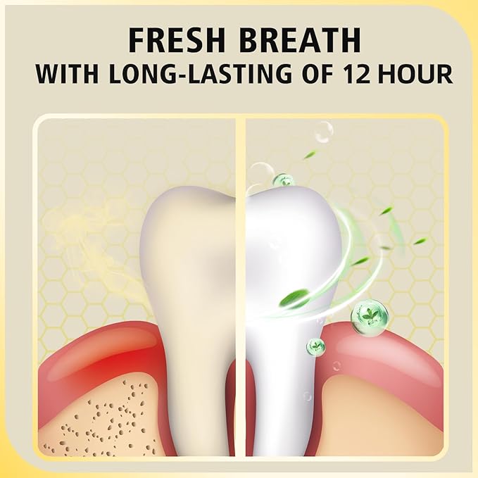 Bee Wasp Venom Multi-Peptides Toothpaste for Bleeding Gums,Gingivitis Treatment Repair,Sensitive Teeth,Mouth Sores,Plaque-12 Hours Breath Fresheners- 3.7 OZ(1 Pack)