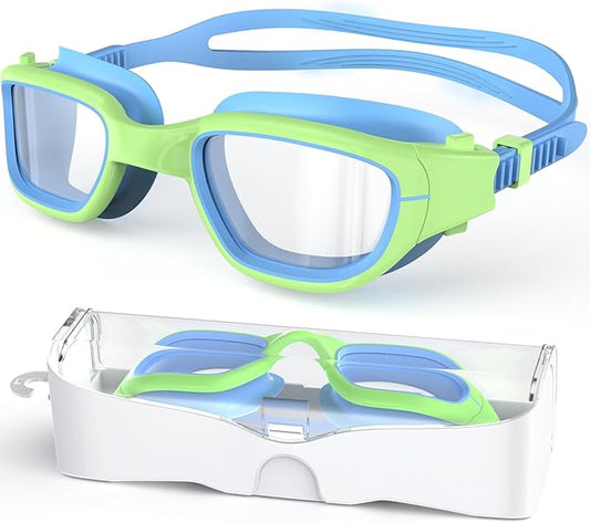 Kids Swim Goggles,Swimming Goggles for Kids 6-14, Anti-Fog UV Protection Pool Glasses for Boys Girls-StrideForce Fitness